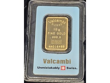 Plaat Valcambi Suisse 10g Fine Gold 999,9 AA016489