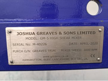 Materjali segaja Greaves GM-5