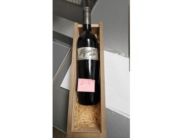 pudel metallplaadiga kirjega "Figuero Noble" puidust kastis