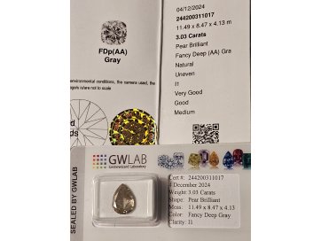 Kivi (Pear Brilliant, 3.03 Carats)