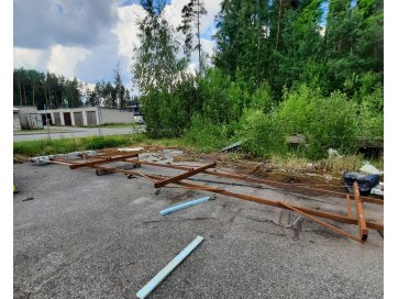 40-JALASE KONTEINERI PÕHJARAAMI KEEVITUSRAKIS